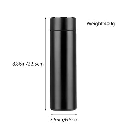 500Ml Thermos Bottle Smart Cup Digital with Temperature Display 304 Stainless Steel Thermos Bottle Long-lasting Heat
